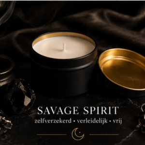 Kaars in metalen pot Savage spirit